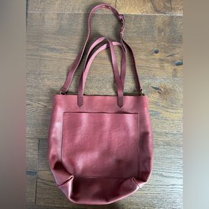 Madewell burgundy tote